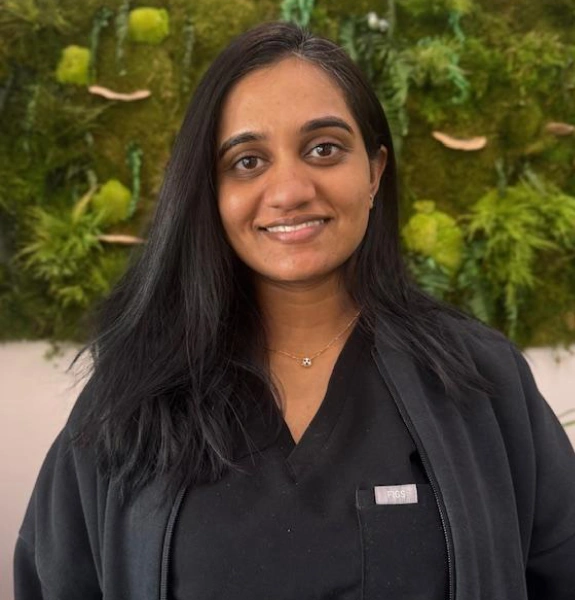 Dr. Shivani Pipalava, dentist at Kanata dental practice, smiling at camera.