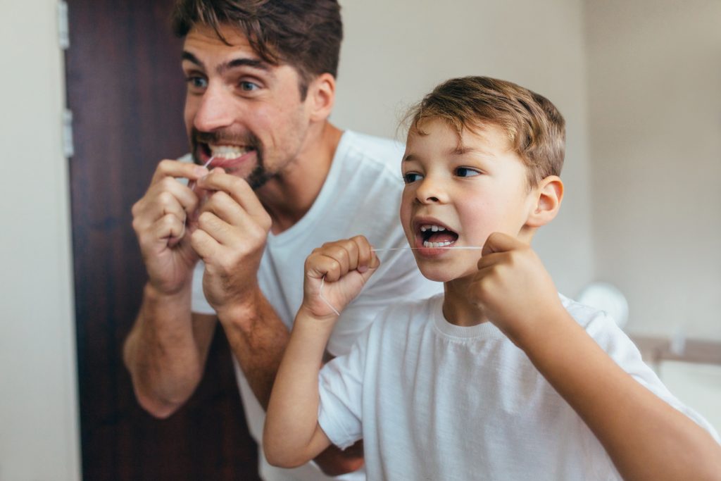 family brushing